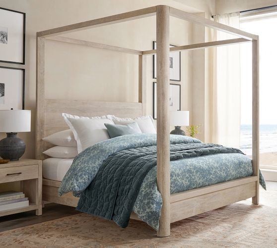 Cozy Cloud Handcrafted Quilt, Steele Blue, King