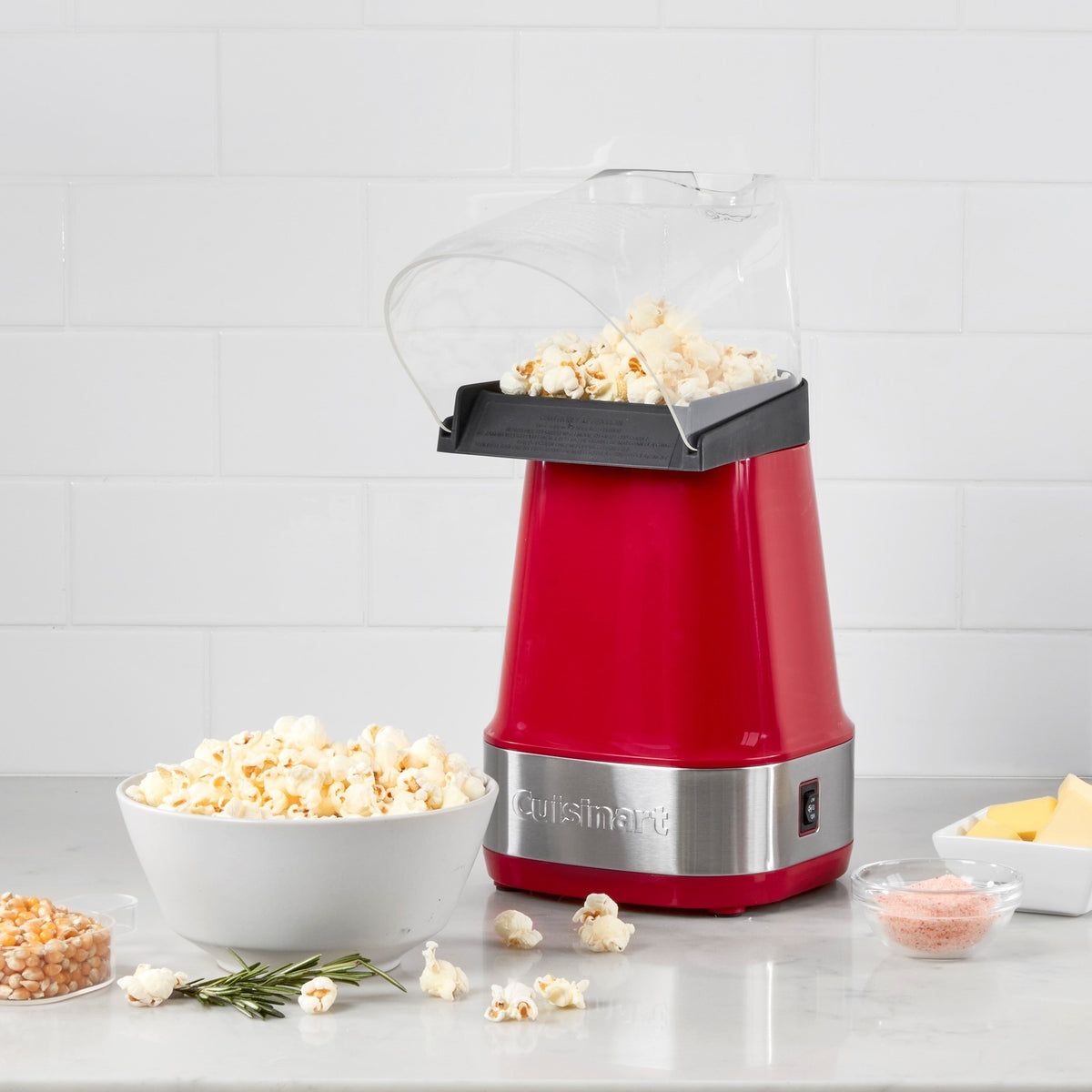 EasyPop Hot Air Popcorn Maker in Red