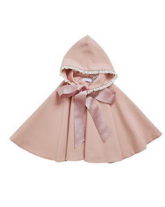 Crepe De Chine Cape Pink for girl