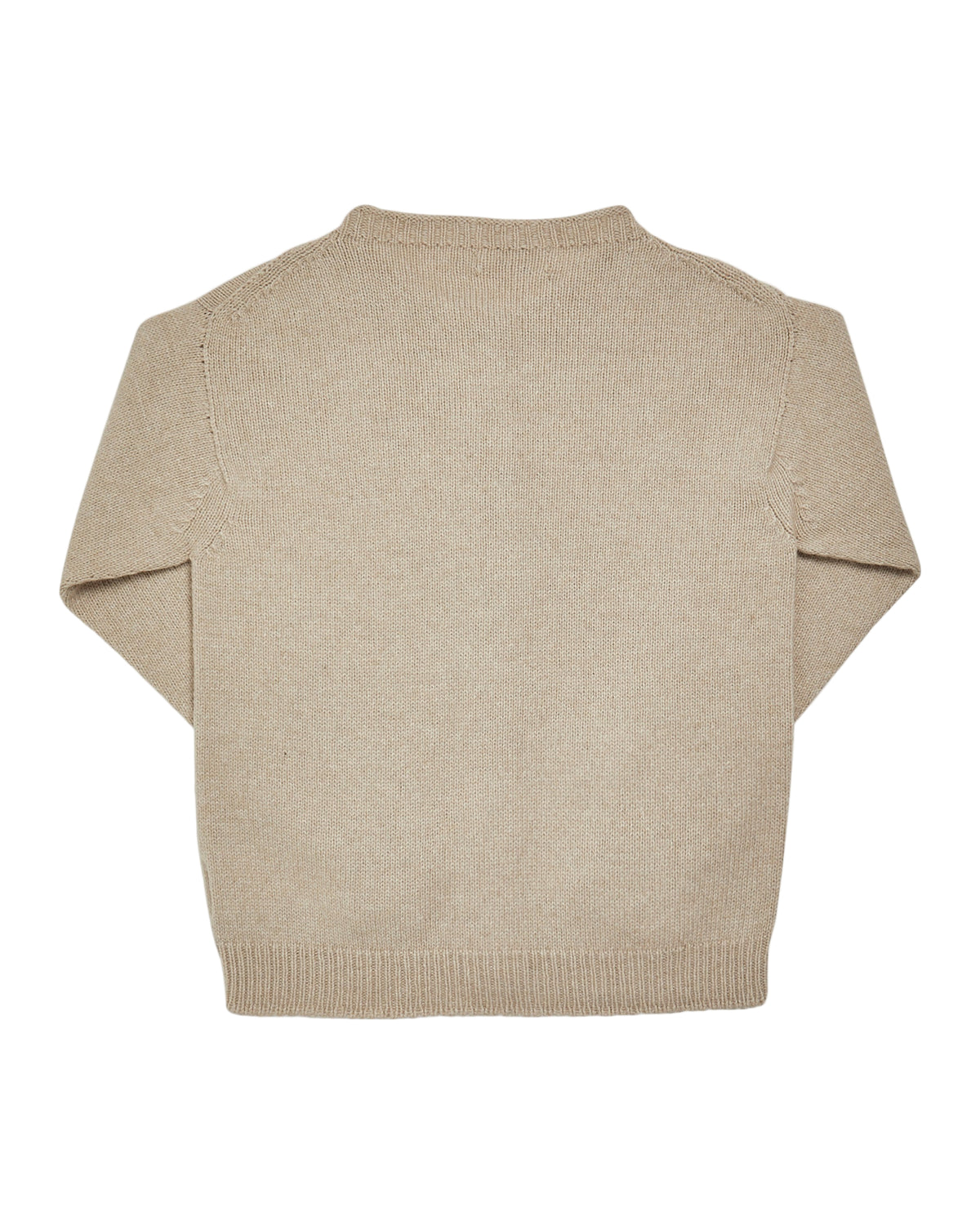 Beige sweater on a white background