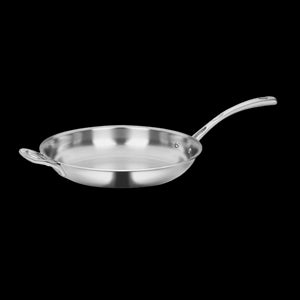 French Classic Tri-Ply Stainless Cookware 12" Frying Pan with Helper Handle in Stainless Steel