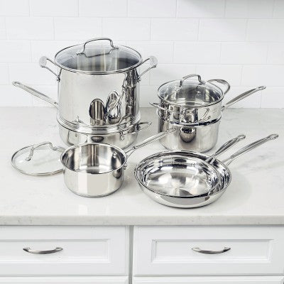 Cuisinart Chef's Classic Stainless Steel 11-Piece Cookware Set