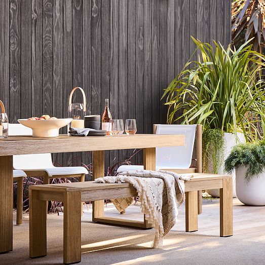Telluride Outdoor Dining Bench (66")