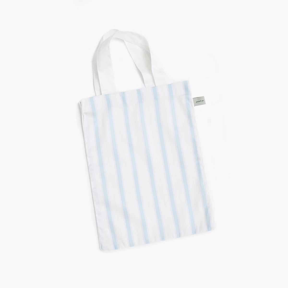 Tote Bag in the Coastal Stripe Print in Blue