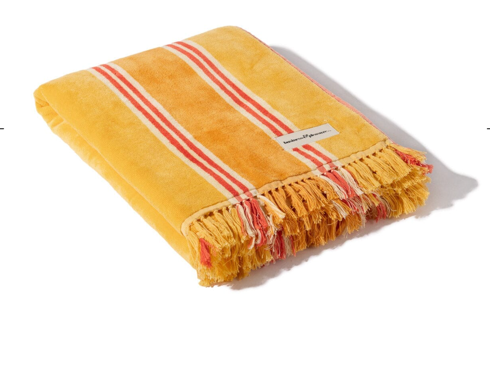 Beach Towel in Bistro Papaya Stripe