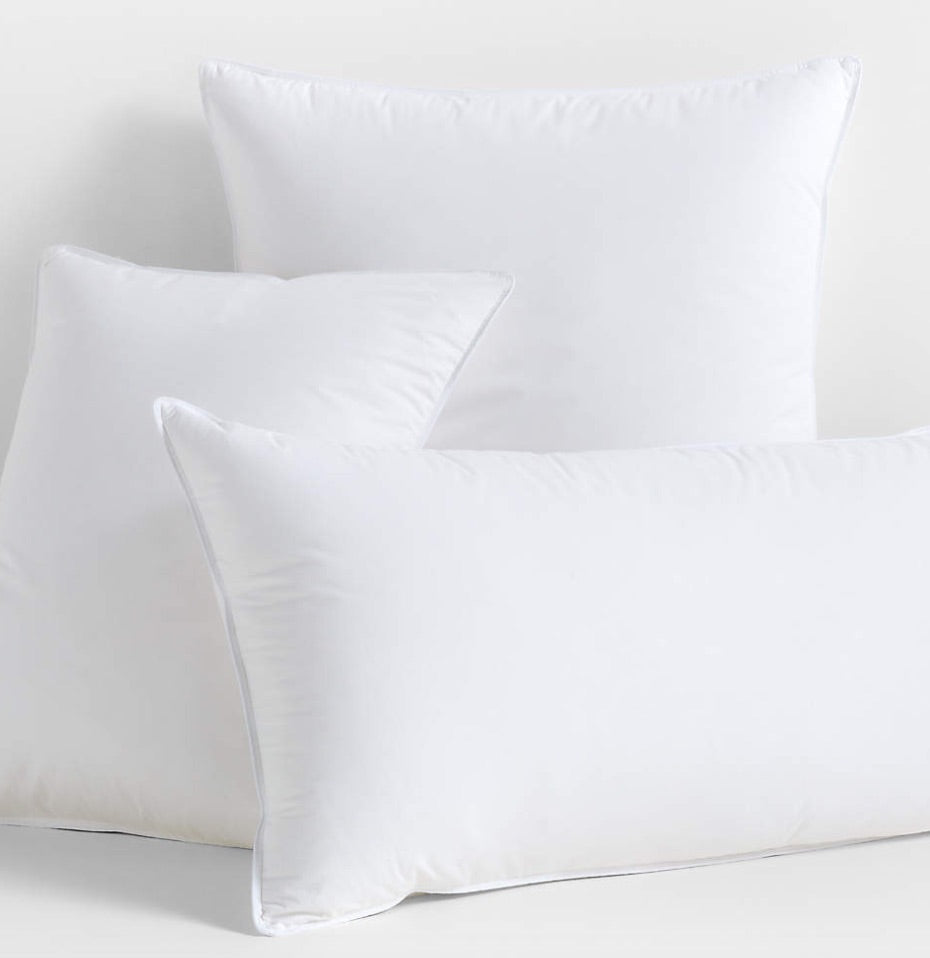 Classic Organic Cotton Down Feather Euro Bed Pillow
