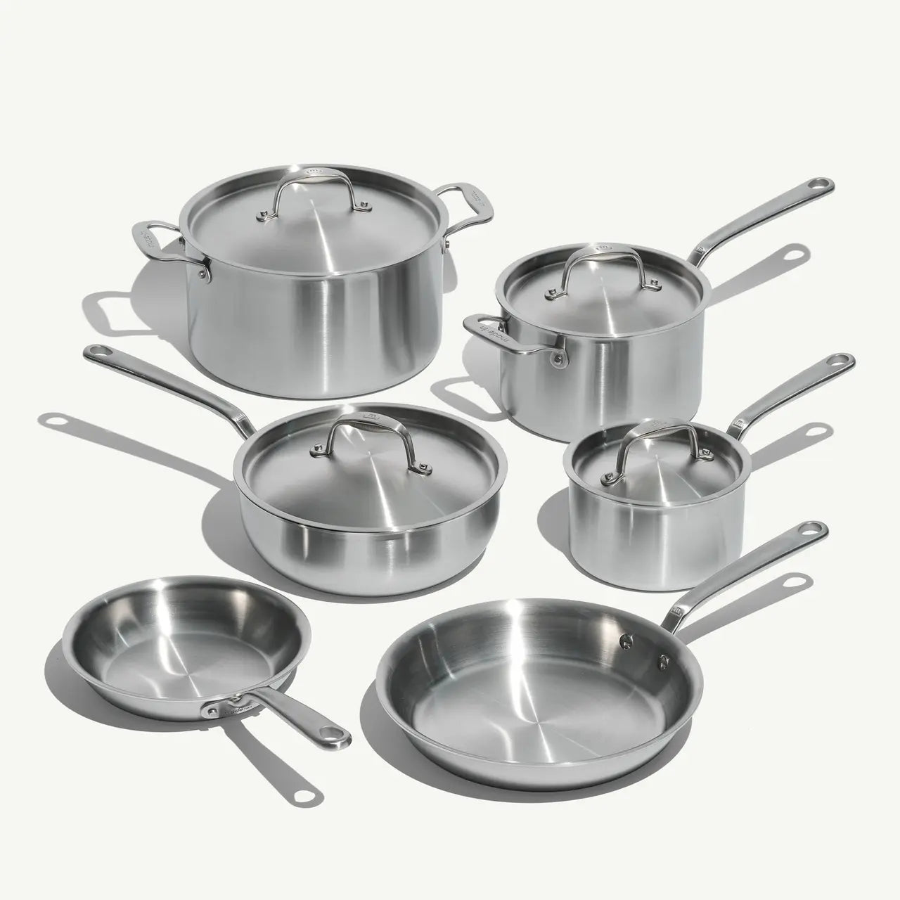 10-Piece Stainless Steel 5-Ply Cookware Set