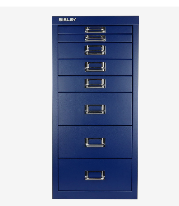 Bisley 8-Drawer Under-Desk MultiDrawer Steel Cabinet