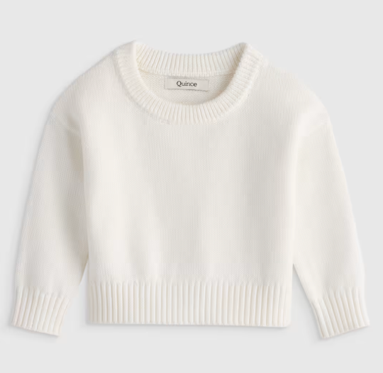 100% Organic Cotton Crewneck Sweater (9-12M)
