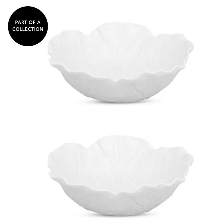 Bordallo PinheiroCabbage Individual Salad Bowl, Set of 2