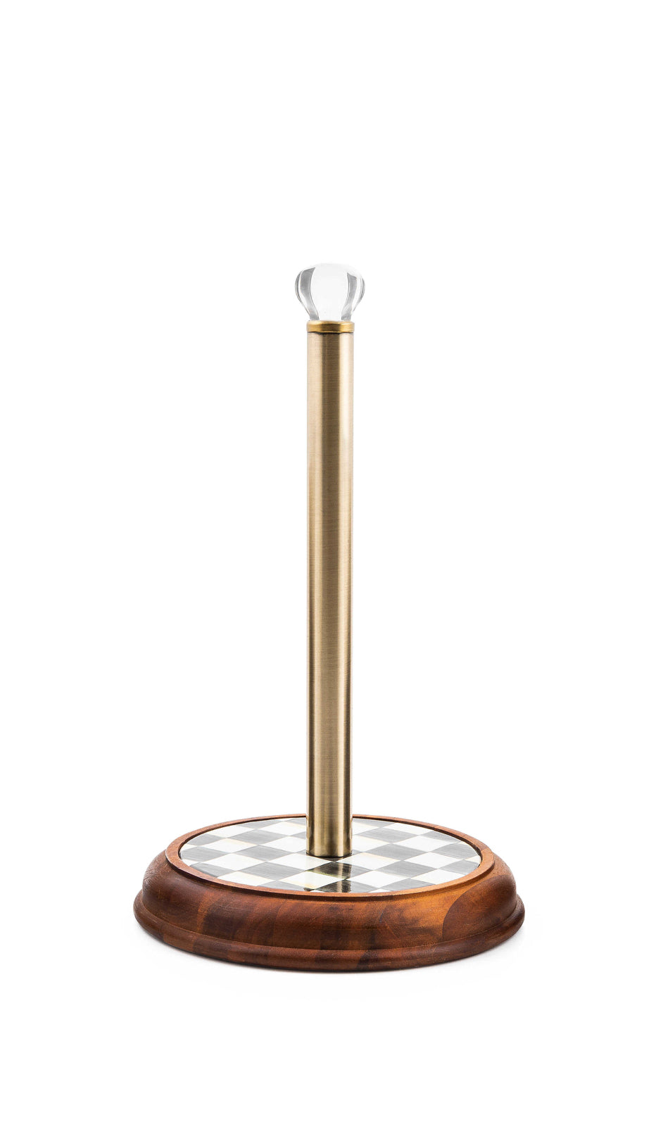 Courtly Check Wood Paper Towel Holder