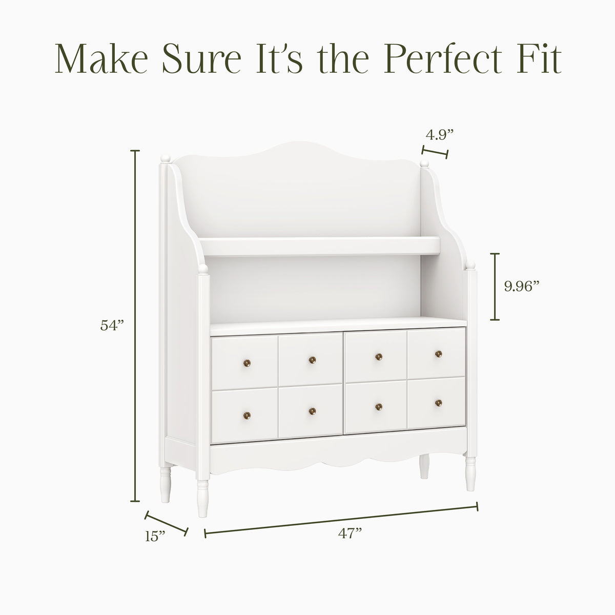Liberty Library Hutch in Warm White