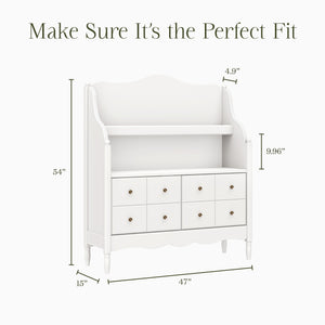 Liberty Library Hutch in Warm White