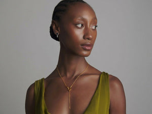 Sweet Tempest Dangle Earrings in Pearl and Black Onyx