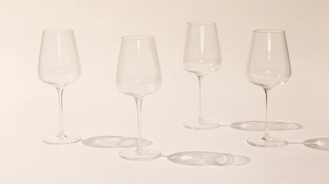 Crystal White Wine Glasses