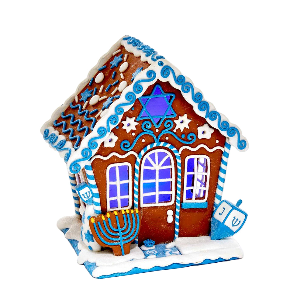 Hanukkah Gingerbread House Tablepiece