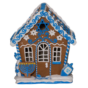 Hanukkah Gingerbread House Tablepiece