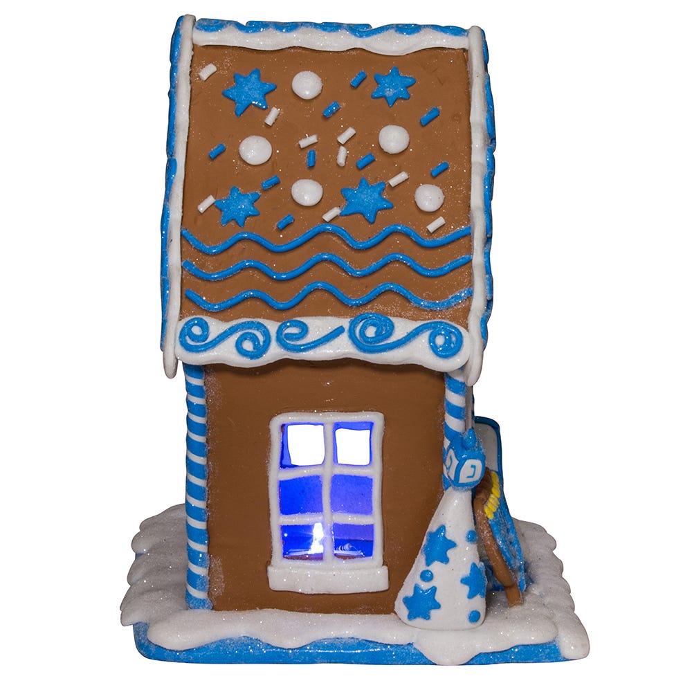 Hanukkah Gingerbread House Tablepiece