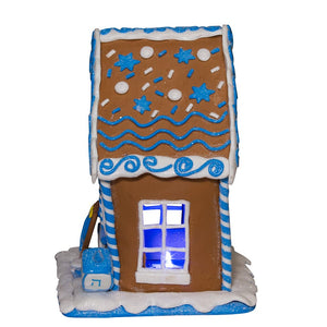 Hanukkah Gingerbread House Tablepiece