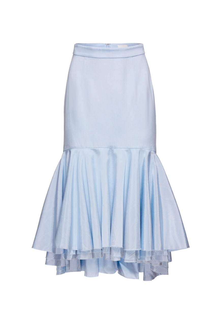 OTM Exclusive: Diana Skirt in Blue Moire