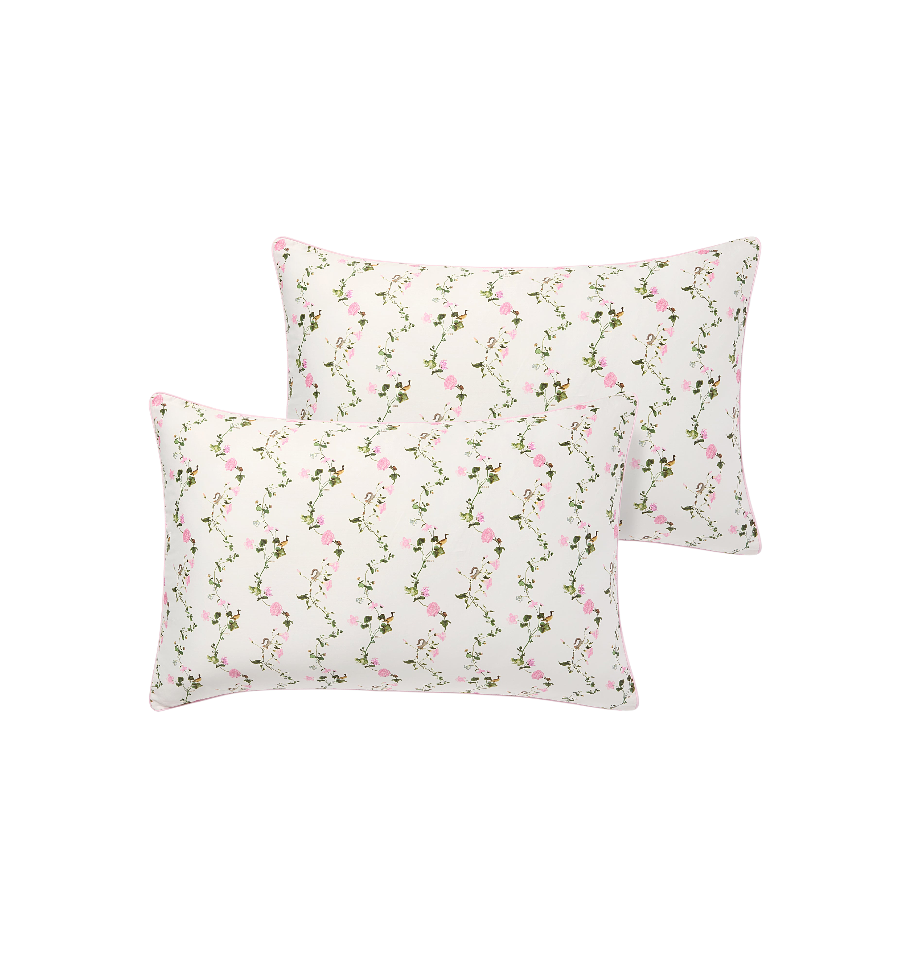 Pink Pond Floral Pillowcase Set