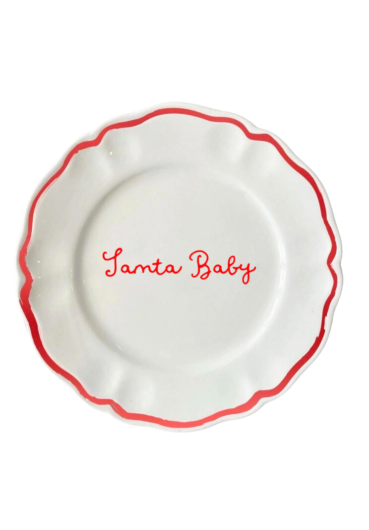 OTM Exclusive: Santa Baby Plates, Set of 4