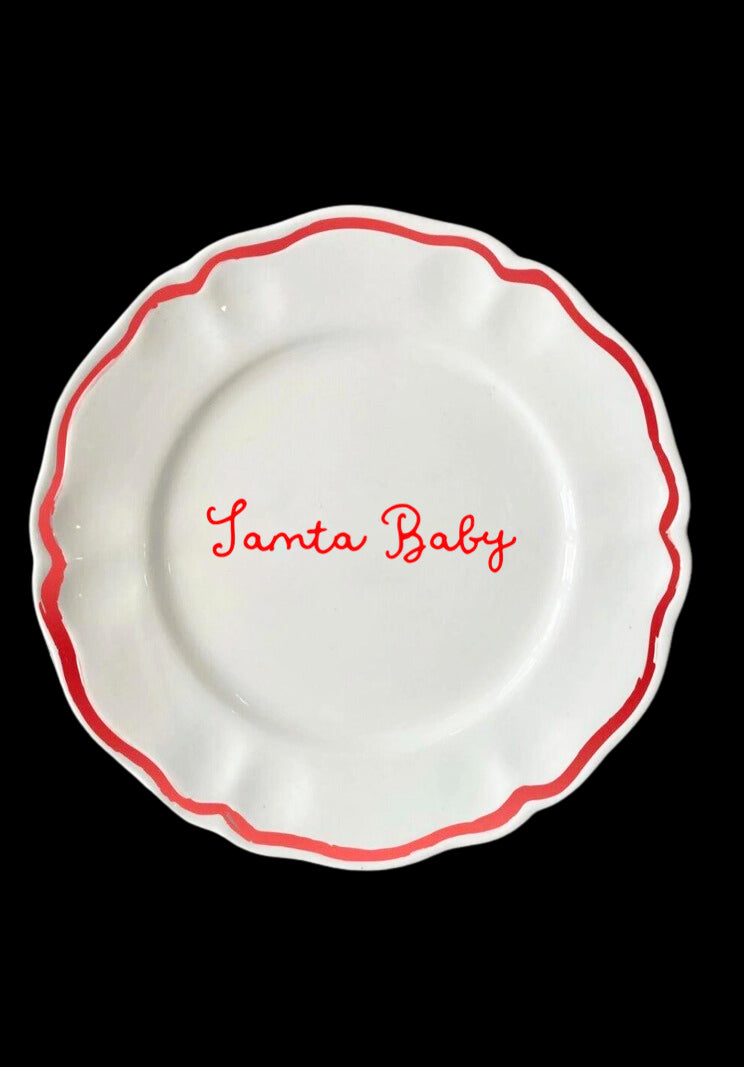OTM Exclusive: Santa Baby Plates, Set of 4