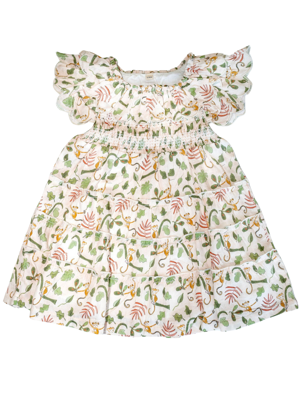 The Mimi Dress - Palm Beach Happy Monkey Print