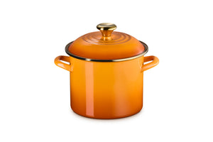 Le Creuset Classic Round Stockpot with Gold Rim , 6 qt., Persimmon