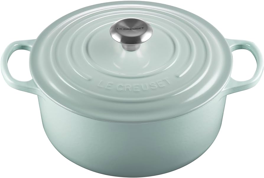 "Sea Salt" 7 1/4 Qt. Le Creuset Signature Enameled Cast Iron Round Dutch Oven