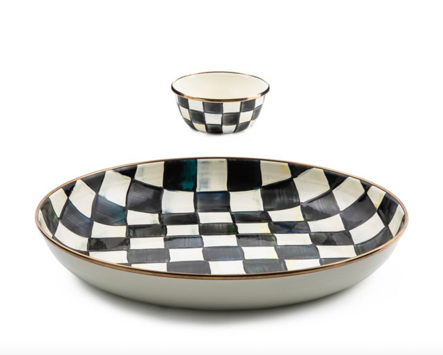 Courtly Check Chip & Dip Set