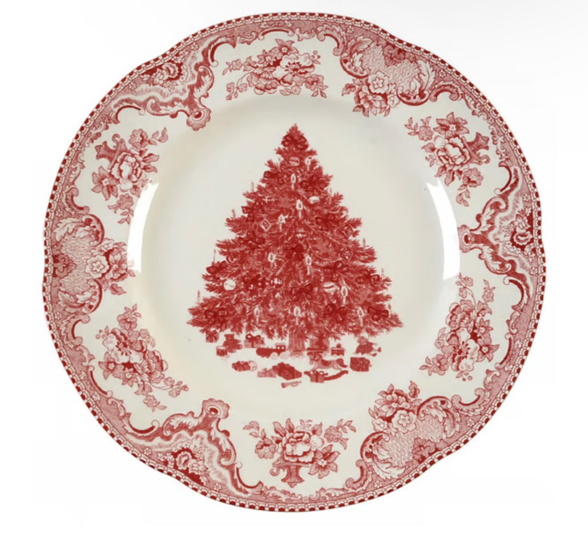 Christmas English Dinner China Plates