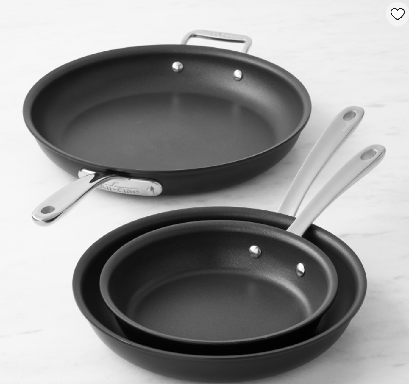 All-Clad NS Pro™ Nonstick 3-Piece Fry Pan Set
