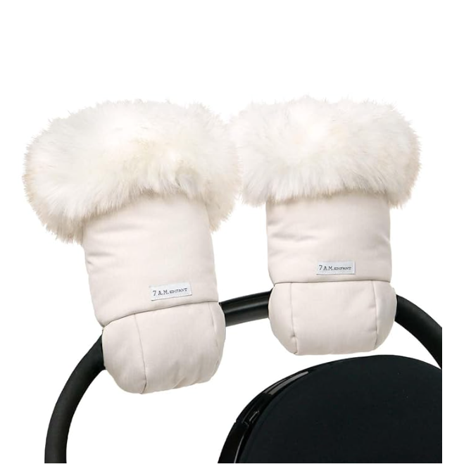 7AM Enfant Stroller Warmmuffs Gloves - Anti-Freeze Stroller Mittens for Handlebars