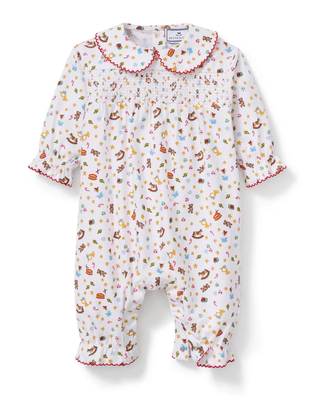 Baby’s Twill Sabine Romper in Santa's Workshop