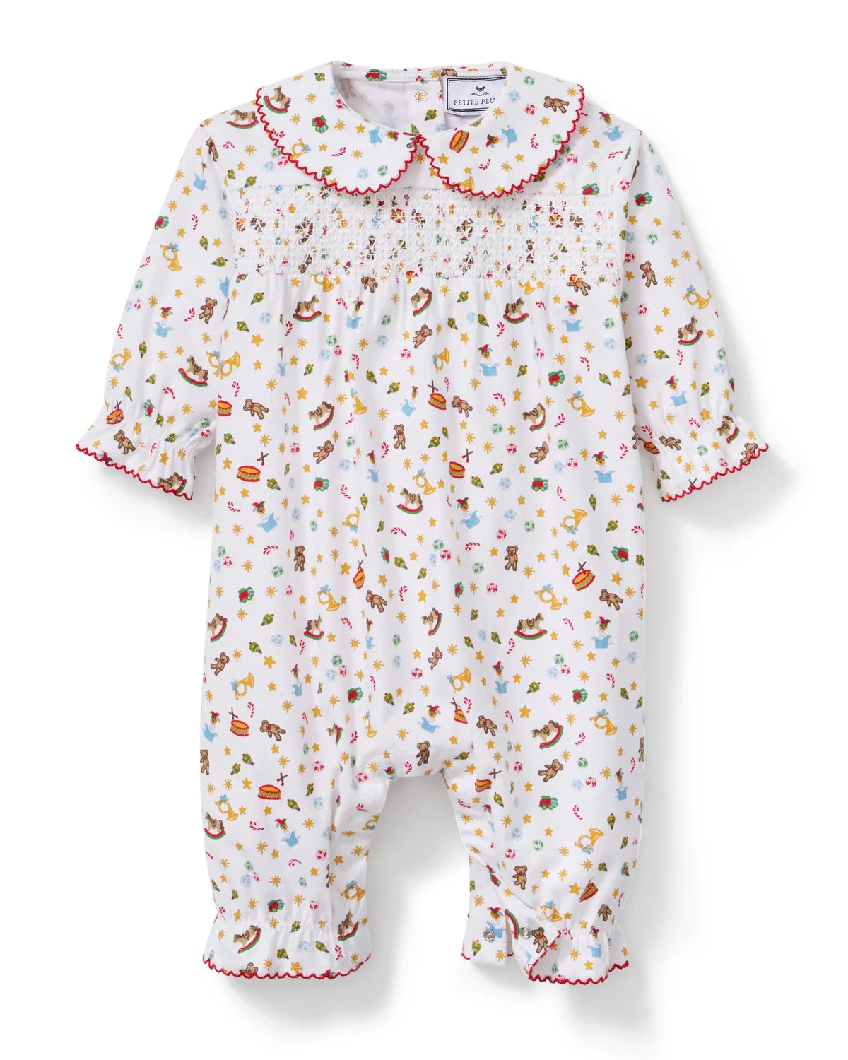 Baby’s Twill Sabine Romper in Santa's Workshop