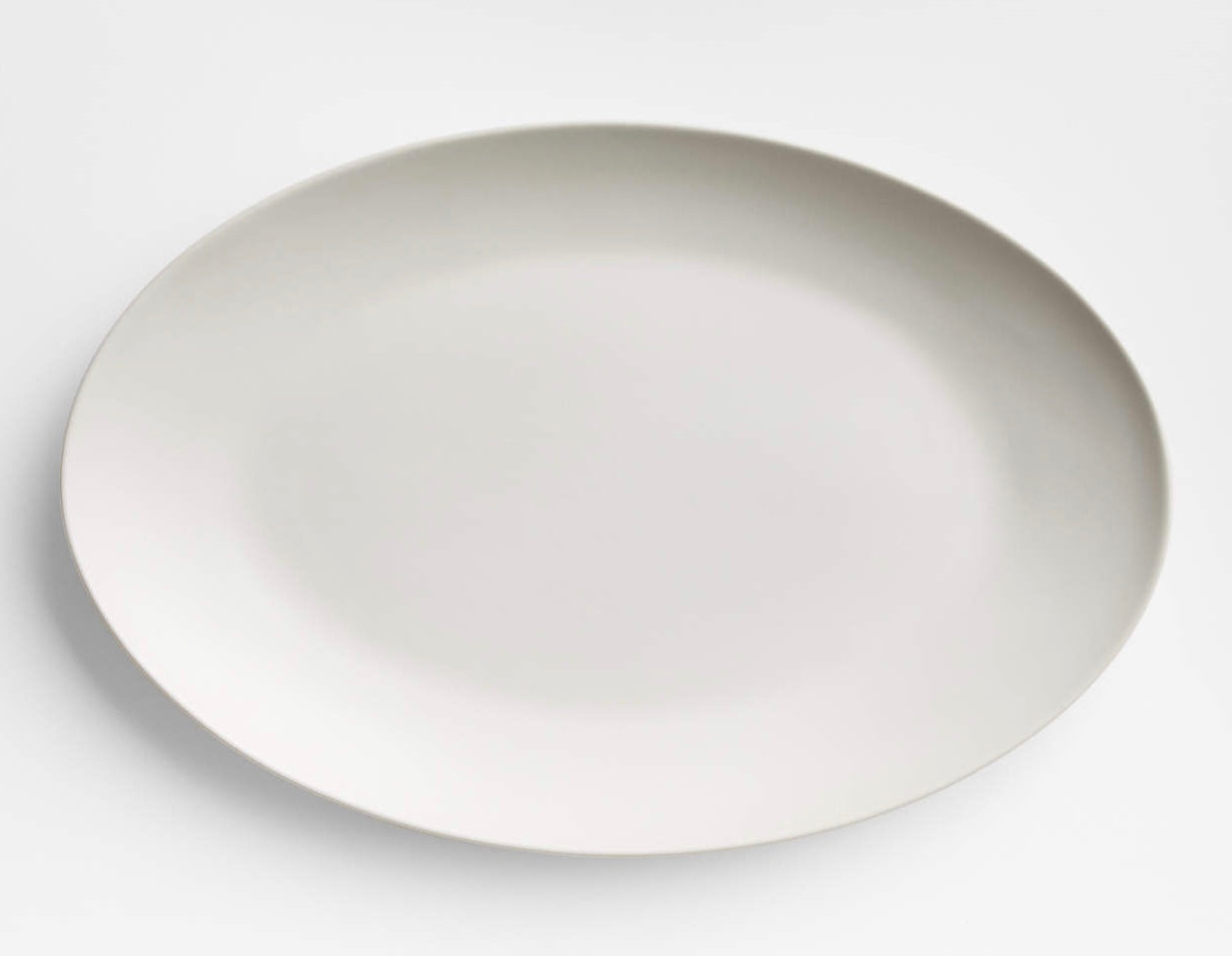 Craft Linen Cream Large Oval Serving Platter