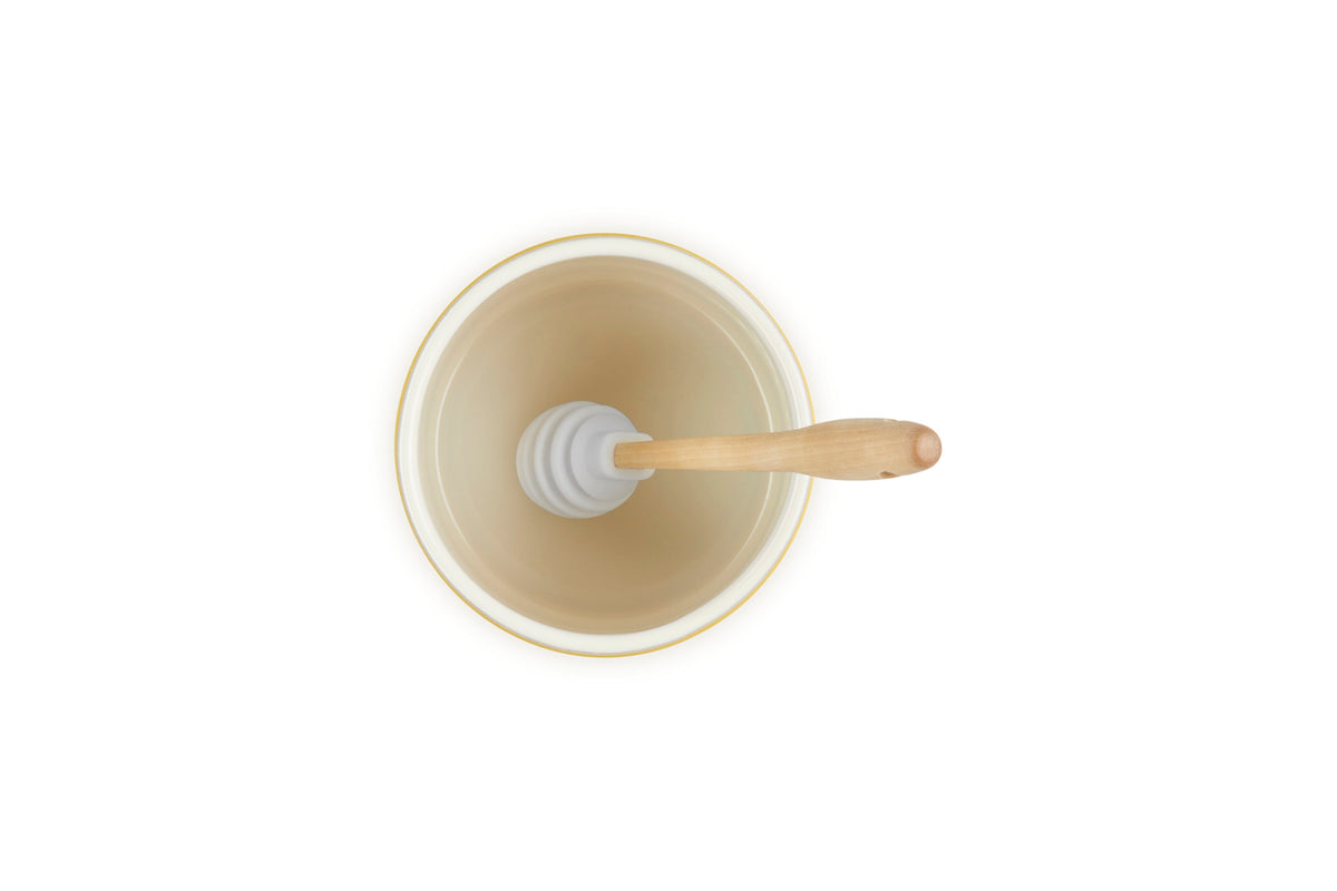 Le Creuset Signature Honey Pot and Honey Dipper Set, 14 oz., Nectar