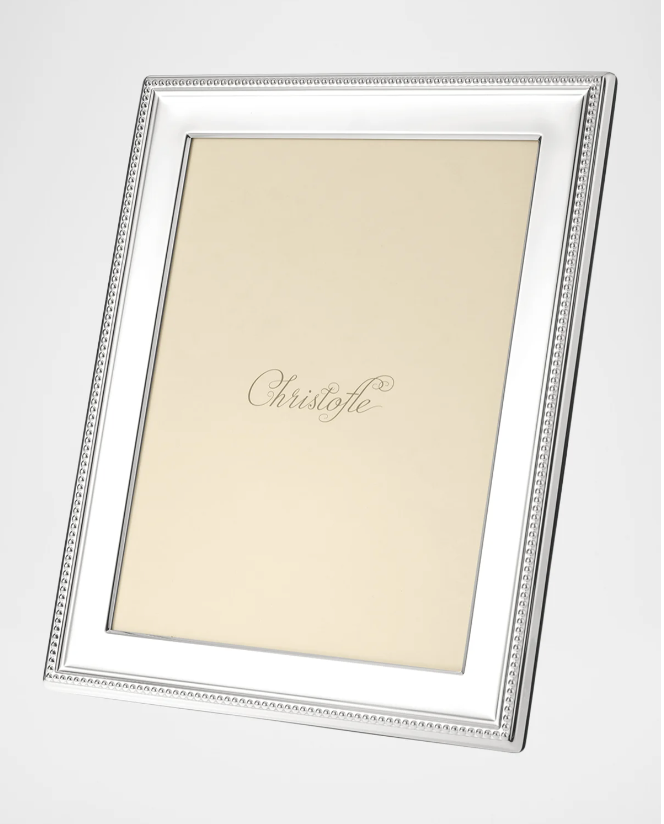 Christofle Perles Silver-Plated Picture Frame, 7" x 9"