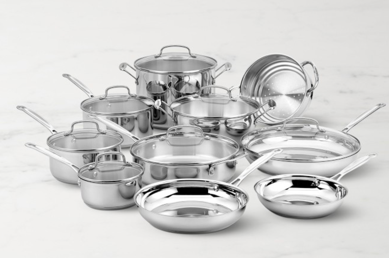 Cuisinart Chef's Classic Stainless-Steel 17-Piece Cookware Set