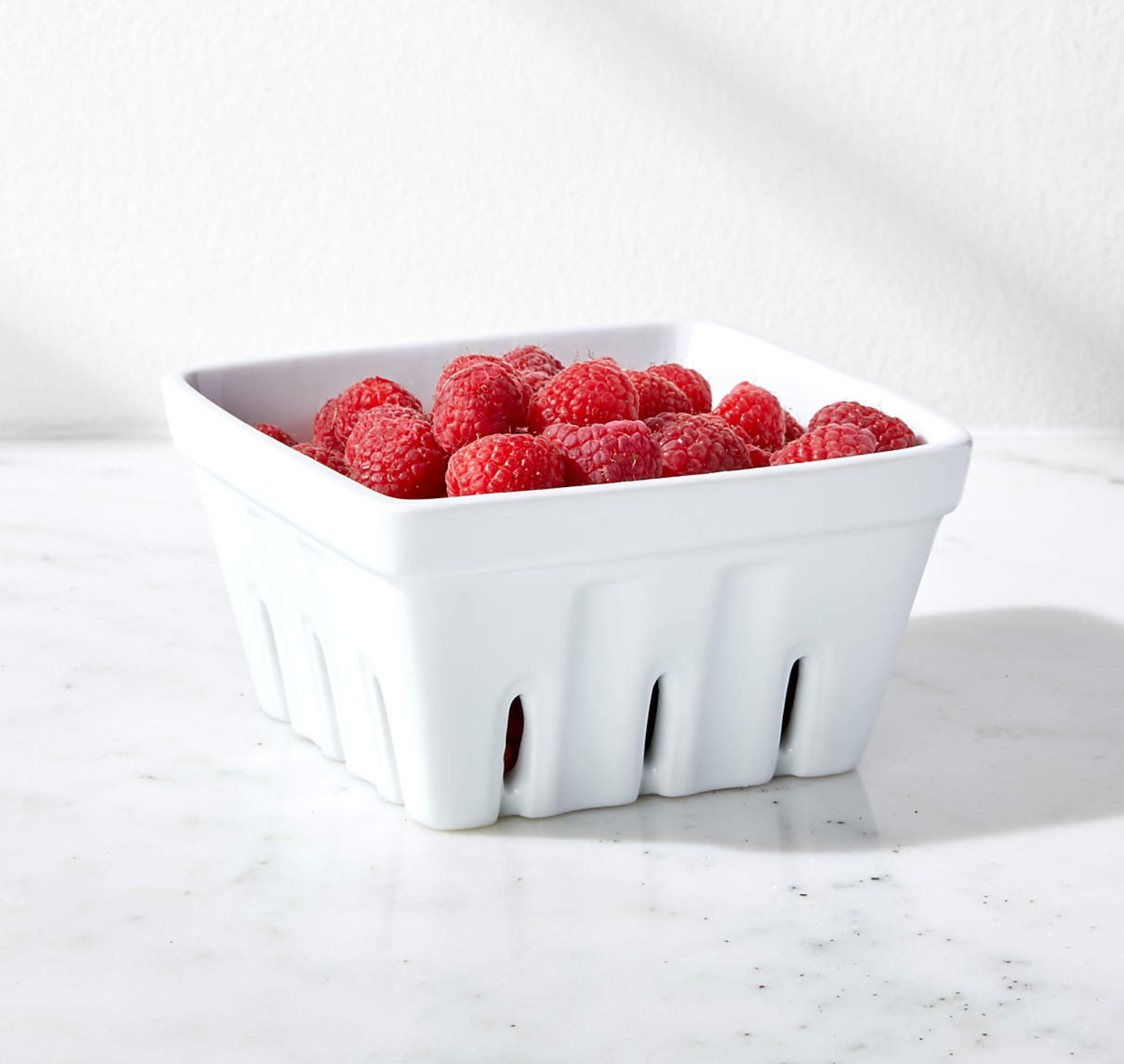 Berry Box White Colander
