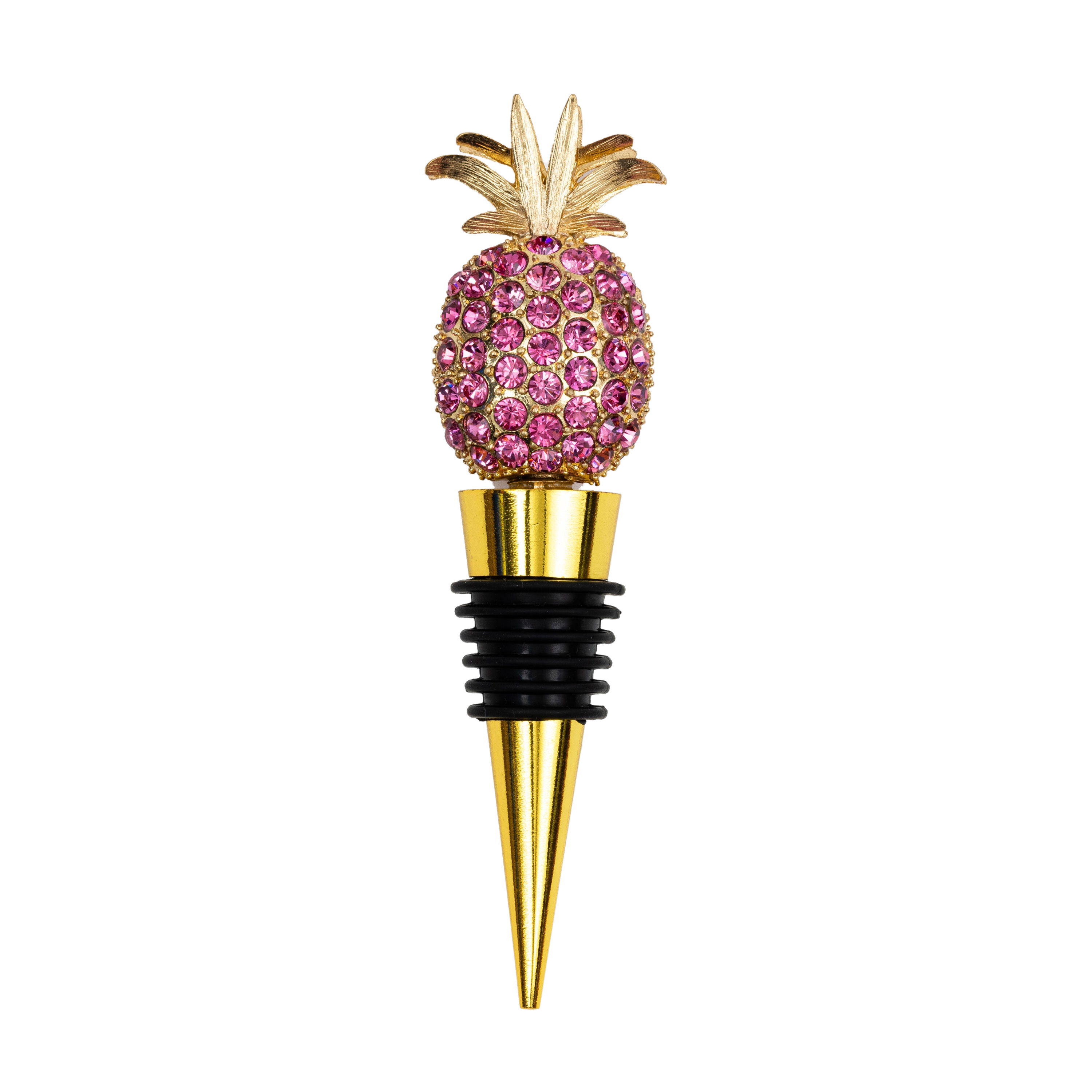 Pineapple Wine Stopper in Rose