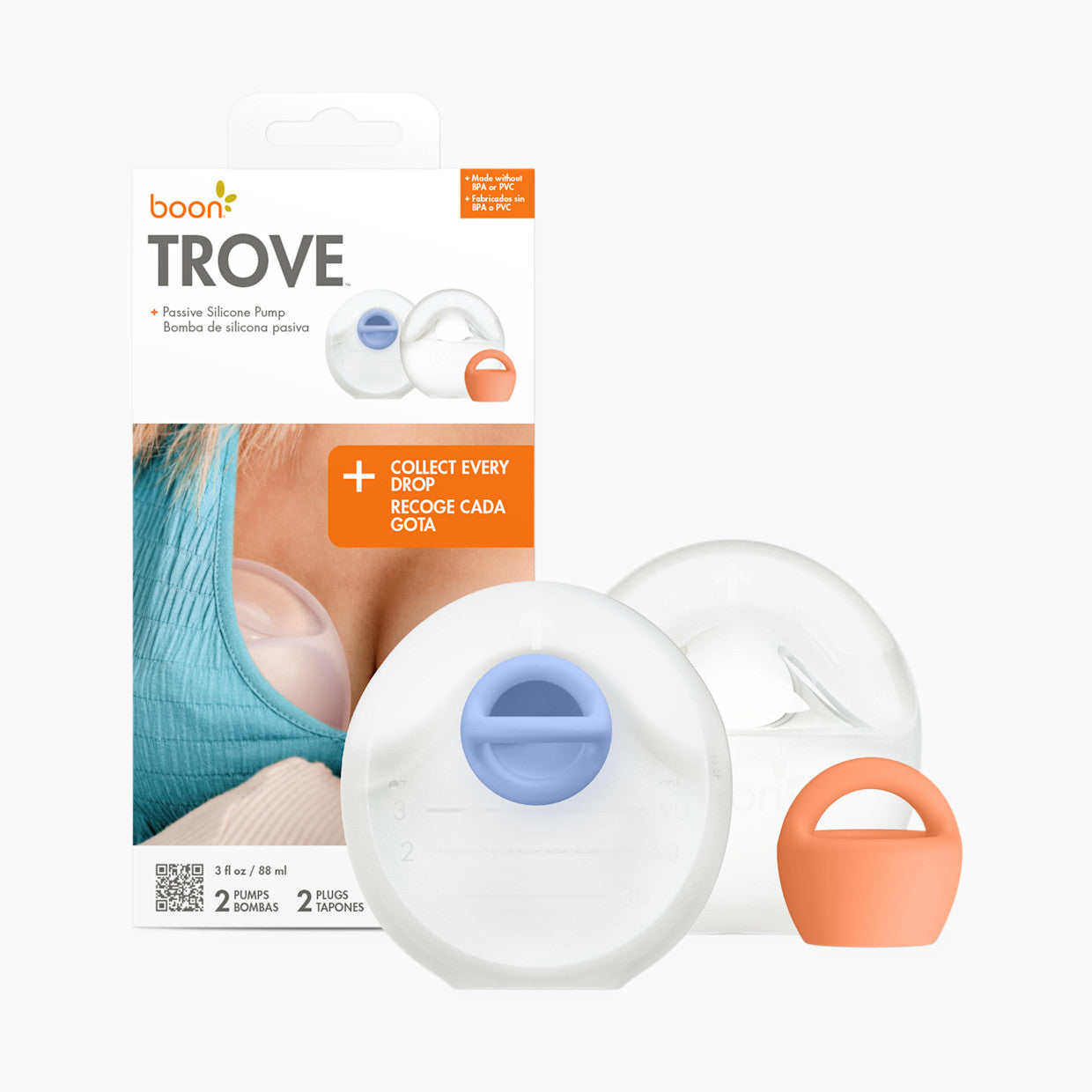 BoonTROVE Silicone Breast Milk Collector 2-Count