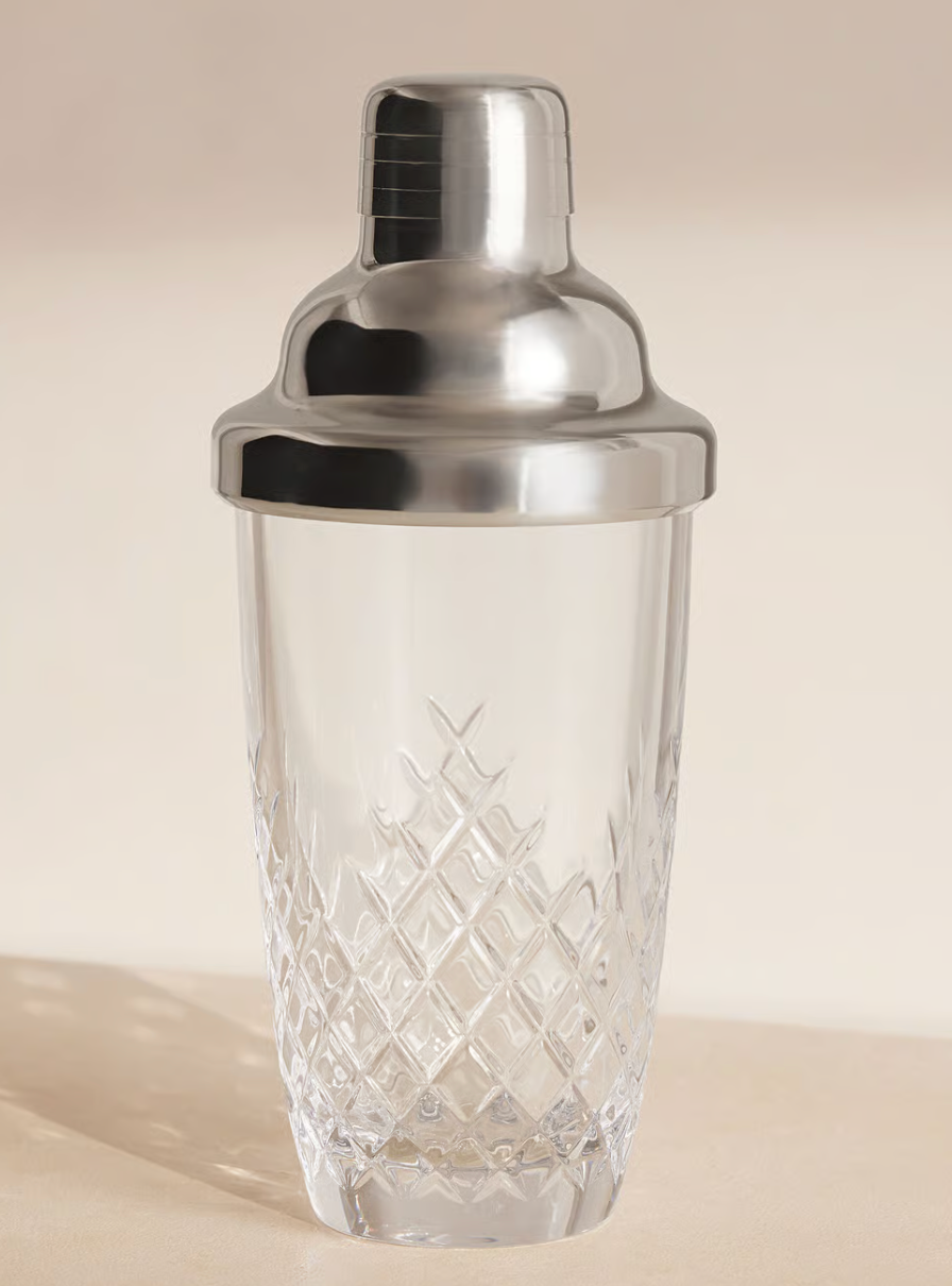 Barwell Cut Crystal Martini Shaker