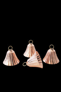 CMK Copper Bell Ornaments, Set of 4
