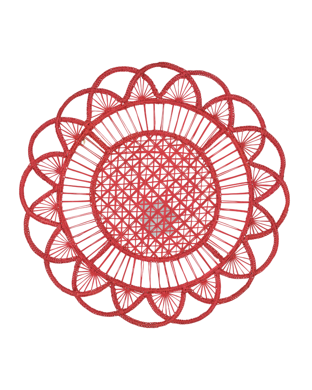 David Hicks Woven Placemat in Red