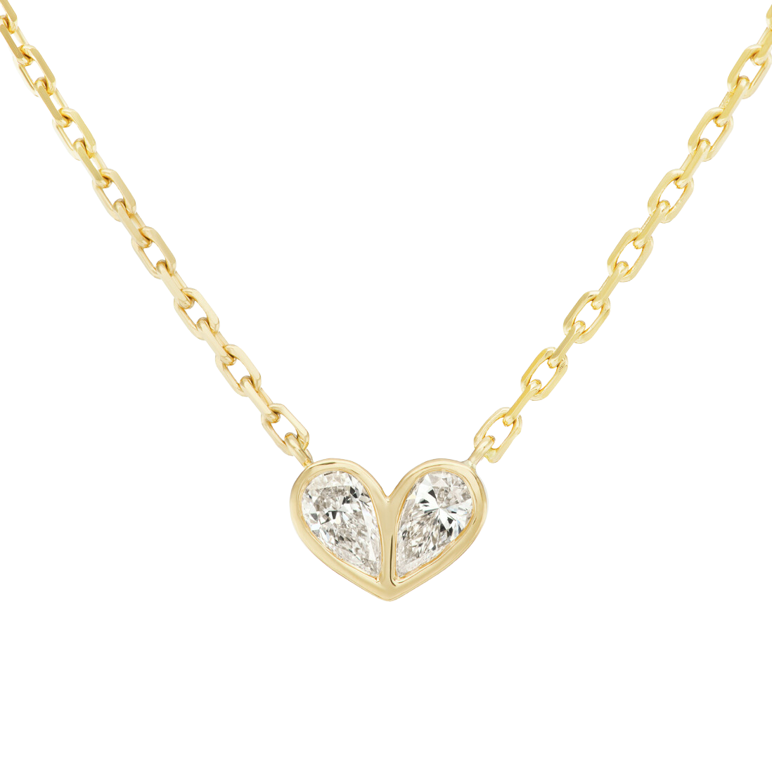 Sweetheart Necklace in Diamond