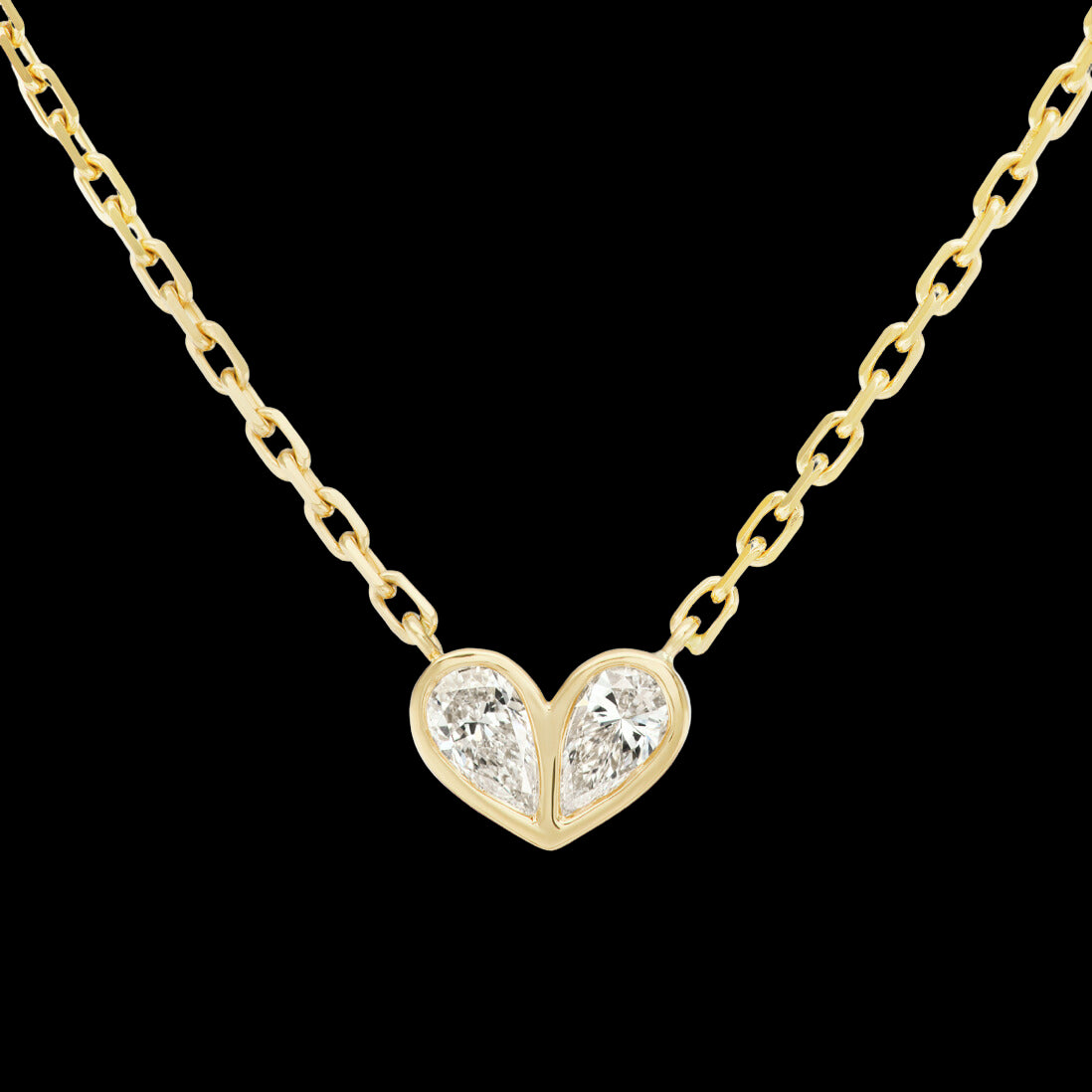 Sweetheart Necklace in Diamond