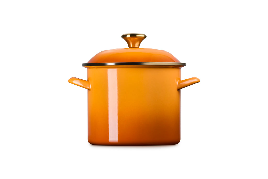 Le Creuset Classic Round Stockpot with Gold Rim , 6 qt., Persimmon