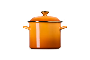 Le Creuset Classic Round Stockpot with Gold Rim , 6 qt., Persimmon